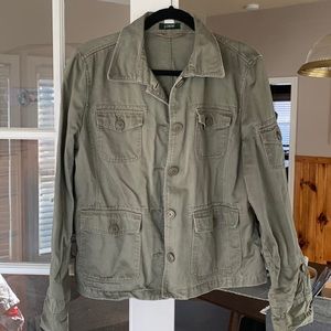 J. Crew military style jacket. Size L.